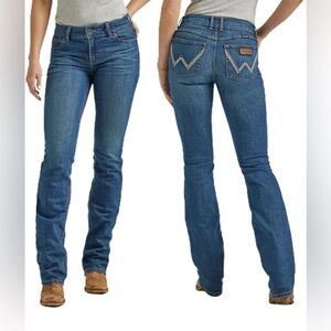 Wrangler Retro 31/11X36 Women's Classic Blue Boot Cut Jeans Mid-Rise NWT #7